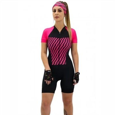 KOZUJI Triathlon Race Set Skinsuit Jumpsuit Women's Cycling Jersey Set Short Sleeve 9D Gel Summer Bicycle Clothing Sportwear (Color : 08, Size : XX-Large)