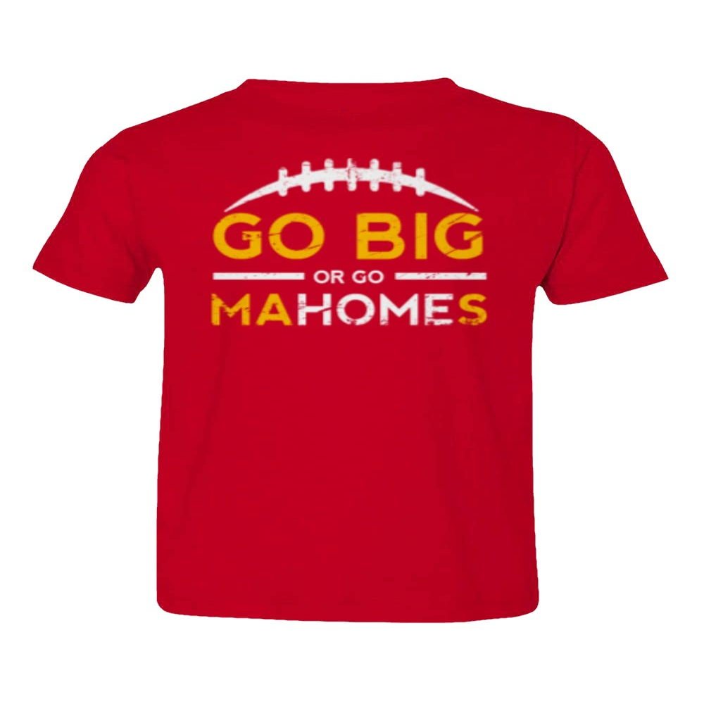 Go Big Or Go MaHOMEs Kansas City 15 Quarterback Toddler T-Shirt (Red, 2T)