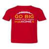 Go Big Or Go MaHOMEs Kansas City 15 Quarterback Toddler T-Shirt (Red, 2T) view 1