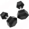 French Fitness Rubber Coated Hex Dumbbell 125 lbs - Single (New) view 4