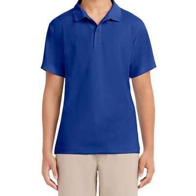 Izod Mens Short Sleeve Performance Polo Shirt, Royal Blue-430, 40-41 US
