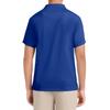 Izod Mens Short Sleeve Performance Polo Shirt, Royal Blue-430, 40-41 US view 2