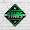 Rico Industries NHL Dallas Stars Metal Crossing Sing - Home Decore Perfect for Bed Room, Man Cave, Garage, 12.25" x 12.25" view 2