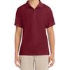 Izod Mens Short Sleeve Performance Polo Shirt, Burgundy-601, 36-37 US view 1
