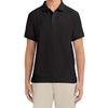 Izod Mens Short Sleeve Pique Polo Shirt, Black-001, 40-41 US view 1