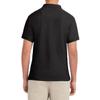 Izod Mens Short Sleeve Pique Polo Shirt, Black-001, 40-41 US view 2