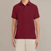 Izod Mens Short Sleeve Pique Polo Shirt, Burgundy-601, 34-35 US view 3