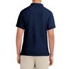 Izod Mens Short Sleeve Pique Polo Shirt, Navy Blue-410, 38-39 US view 2