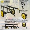 Suspenz Fishing Kayak Cart Trolley | Heavy Duty Canoe Carrier Trailer with Adjustable Bi-Directional Bunker Bars and Airless Wheels | Catch-All Universal Airless Cart (22-9909) view 2