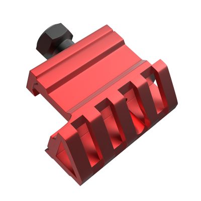45 Degree Offset Rail Mount 4 Slots Picatinny Rail Mount (Red)