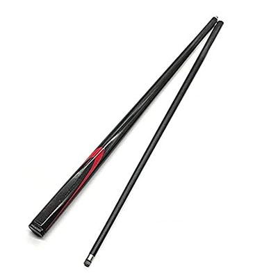 RIVENS Pool Cue Billiard Cue Carbon Fiber Pool Cue Stick 1/2 Billiard Cue (9.5Mm Carbon Fiber Shaft), for Beginners/Amateur Players WEWYQSJXBXF-3211(Color:9.5mm Black)