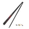 RIVENS Pool Cue Billiard Cue Carbon Fiber Pool Cue Stick 1/2 Billiard Cue (9.5Mm Carbon Fiber Shaft), for Beginners/Amateur Players WEWYQSJXBXF-3211(Color:9.5mm Black) view 2