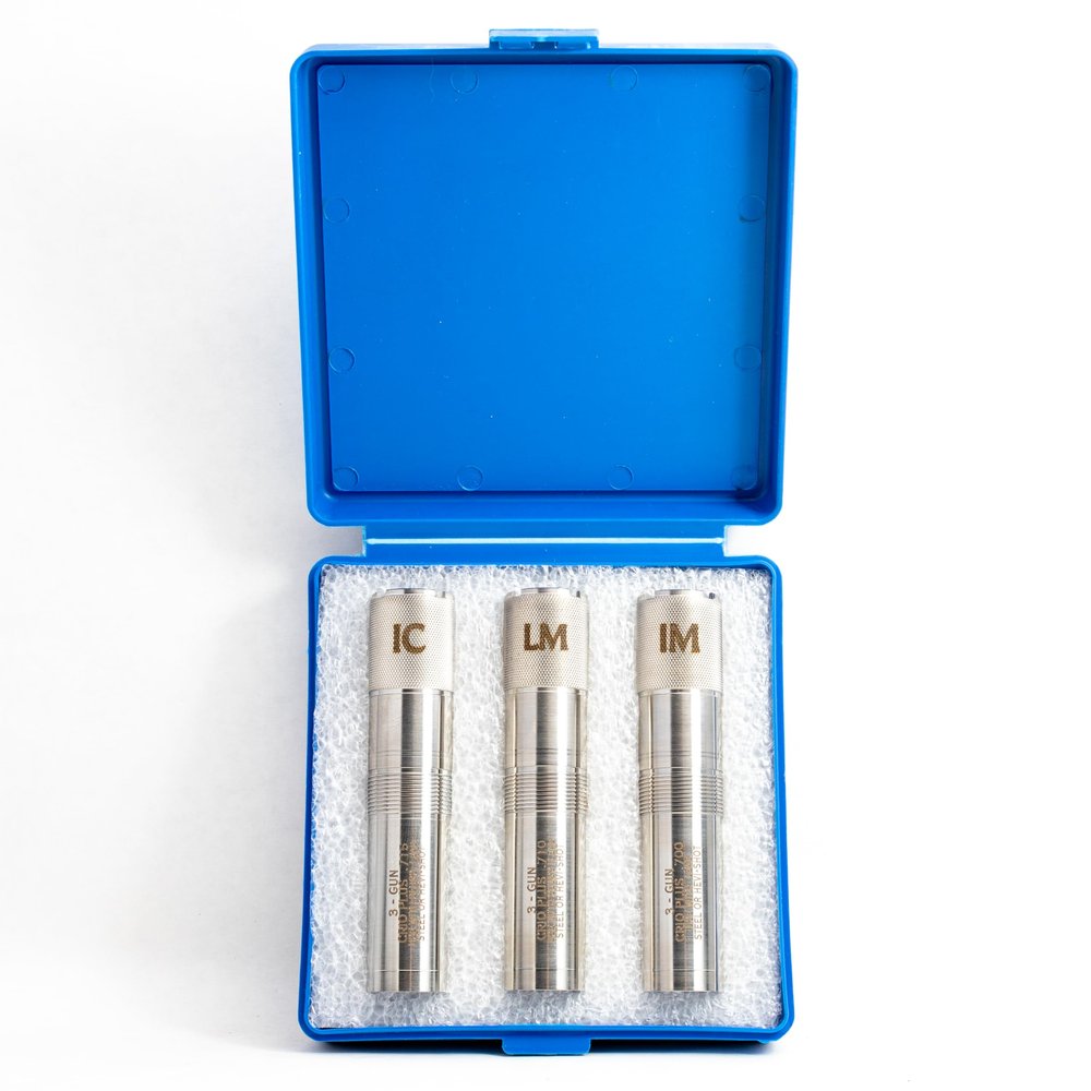 Carlson's Target & Hunting 12 Gauge Choke Tube Set for Benelli Crio Plus, Stainless Steel, IC-LM-IM 3-Pack Combo, Rated for Most Non-Toxic and Steel BB Types, Made in USA