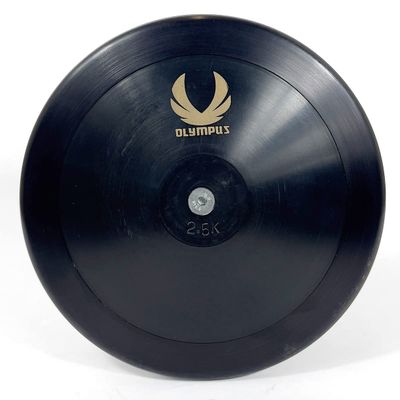 Olympus Midnight Series 2.5kg - 2.25kg - 1.75kg - 1.5kg - 1.25kg - .75kg Low-Spin Training Discus, 65% Rim Weight - Training Approved Track & Field Throwing Discus (0.75, kilograms)