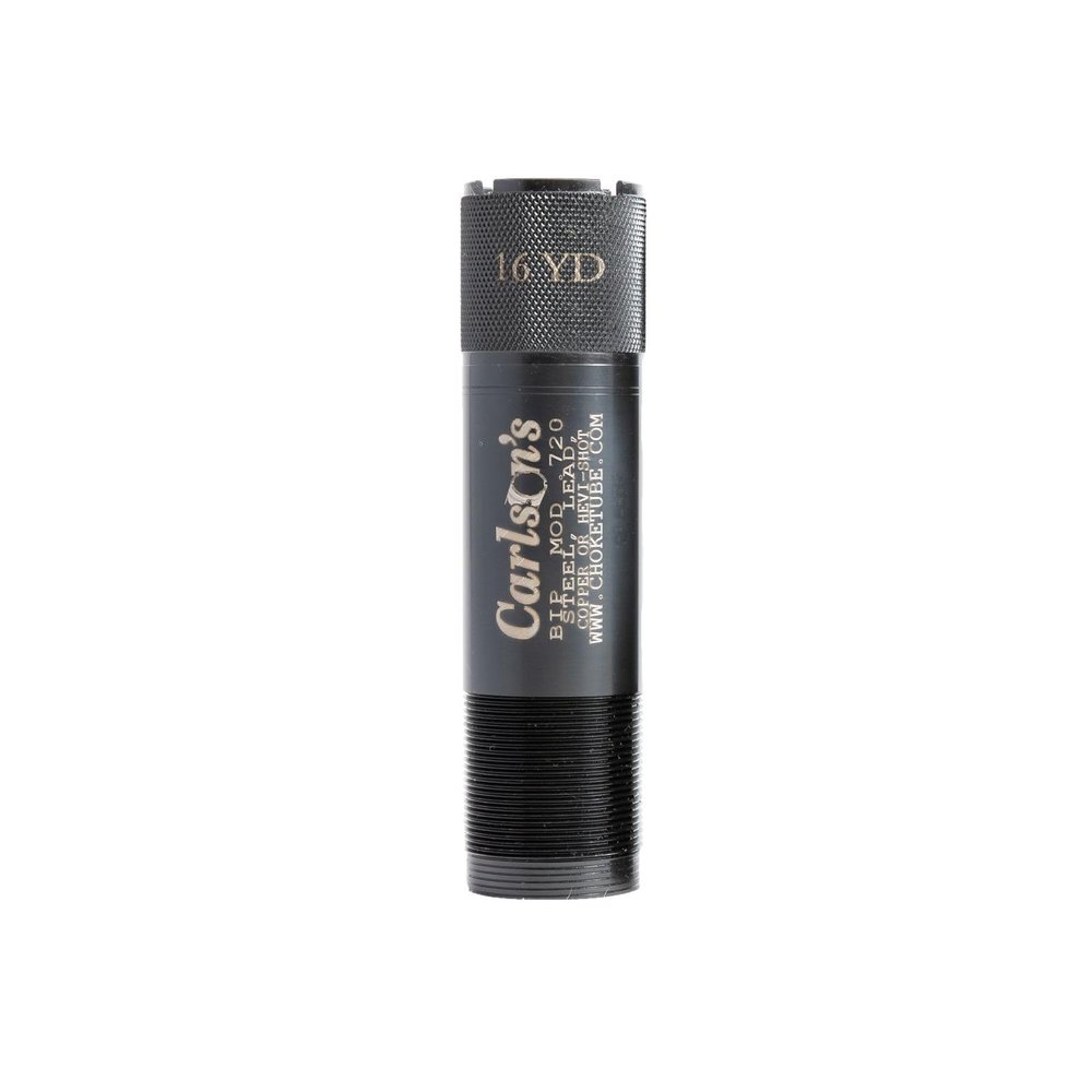 Carlson's Choke Tubes 12 Gauge Compatible Browning Invector Plus, Modified 0.720 Diameter, Blued Steel, Trap Choke Tube, Made in USA