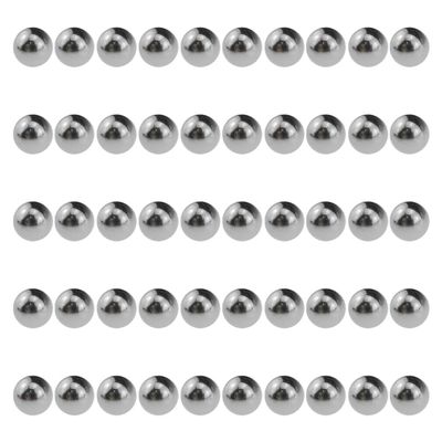 Acoeitl 6mm Bearing Balls 304 Stainless Steel Round Smooth Shiny Precision Balls Mountain Bikes Wheels Roll Smoothly for Repair Front Hub Rear Hub Pedals Replace Axles Drawer Slides 50Pcs