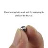 Acoeitl 6mm Bearing Balls 304 Stainless Steel Round Smooth Shiny Precision Balls Mountain Bikes Wheels Roll Smoothly for Repair Front Hub Rear Hub Pedals Replace Axles Drawer Slides 50Pcs view 3