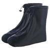 Rain Boot Waterproof Shoes Covers, Sand Control Non-Slip Shoe Cover Galoshes, PVC Rubber Sole Reusable Rain Snow Boots Overshoes for Cycling Outdoor Camping Fishing Garden (M, Black) view 1