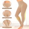 DOCUMO 2 Pack Black Nude Tights for Women 80 Denier Opaque Tights Soft Solid Color High Waist Stretchy Pantyhose (Stirrup Black+Nude, Small) view 2