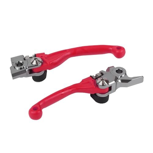 Polisport Pivot Unbreakable Levers Kit, Fits Honda CRF 250R/250RX/250X/450R/450RX/450X (20072024) Motocross (MX/Enduro) Brake/Clutch Levers, Durable Composite, OEM Shape, Easy Install, Red
