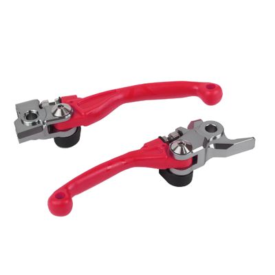 Polisport Pivot Unbreakable Levers Kit  Fits: Honda CRF 450R (20212025) Motocross (MX/Enduro) Brake/Clutch Levers, Durable Composite, OEM Shape, Easy Install, Red