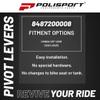 Polisport Pivot Unbreakable Levers Kit  Fits: Honda CRF 450R (20212025) Motocross (MX/Enduro) Brake/Clutch Levers, Durable Composite, OEM Shape, Easy Install, Red view 3