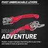 Polisport Pivot Unbreakable Levers Kit  Fits: Honda CRF 450R (20212025) Motocross (MX/Enduro) Brake/Clutch Levers, Durable Composite, OEM Shape, Easy Install, Red view 4