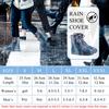 Rain Boot Waterproof Shoes Covers, Sand Control Non-Slip Shoe Cover Galoshes, PVC Rubber Sole Reusable Rain Snow Boots Overshoes for Cycling Outdoor Camping Fishing Garden (L, Camouflage blue) view 2