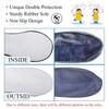 Rain Boot Waterproof Shoes Covers, Sand Control Non-Slip Shoe Cover Galoshes, PVC Rubber Sole Reusable Rain Snow Boots Overshoes for Cycling Outdoor Camping Fishing Garden (L, Camouflage blue) view 4