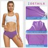 FEIXIANG Women's Cycling Underwear 4D Padded Bike Shorts Bike Bicycle Shorts Briefs MTB Mountain Undershorts Blue+Purple XX-Large view 2
