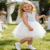 AGQT Baby Girls Birthday Tutu Dress Sequin Tulle Soft Lined Formal Princess Dresses for Party Wedding Light Blue-White 6-12 Months view 4