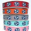 3yds 1.5" Tennessee Tri Star Flag Grosgrain Ribbon (Gray)