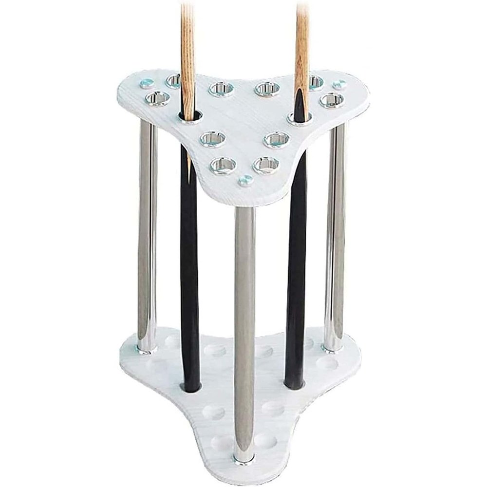 Gruytoie Billiard Cue Rack, Freestanding Pool Cues Racks Wooden Billiard Pool Cue Rack Stick Holder for Schools Homes Clubs