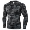 Men's Compression Shirts Thermal Long Sleeve Athletic Workout Tops Gym Undershirts Sports Baselayers Running T Shirt for Men view 1