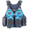Fly Fishing Vest Fishing Safety Life Jacket for Swimming Sailing Boating Kayak Floating Multifunction for Men and Women Swim Vest (Blue and Gray,with Foam) view 1