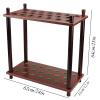 Gruytoie Ball Cue Stand Rack,Brown Paint Finish, Pool Cue Rack 24x12x25in,Pool Cue Rack,Holds 36 Cues,for Billiards and Fishing Rods,Billiard Corner Stand (36 Holes) view 2