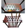 Gruytoie Ball Cue Stand Rack,Brown Paint Finish, Pool Cue Rack 24x12x25in,Pool Cue Rack,Holds 36 Cues,for Billiards and Fishing Rods,Billiard Corner Stand (36 Holes) view 4