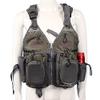 JKSPORTS Fly Fishing Vest Fishing Safety Life Jacket for Swimming Sailing Boating Kayak Floating Multifunction Breathable Backpack for Men and Women Kayak Vest Swim Vest (Green and Gray,with Foam) view 1