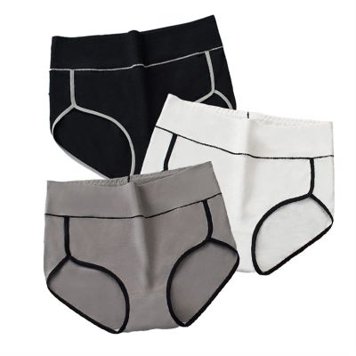 High Waist Panties Cotton Underwear Women Tummy Control Lingerie Print Body Shaper Seamless Briefs Female Breathable L-3XL (Color : 21, Size : X-Large)