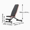NJCORE Adjustable Weight Bench, Foldable Sit-up Bench Multi-Function Work Out Bench, Strong Bearing Capacity, Gym Equipment for Home view 2