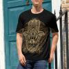 Ornate Amulet Hamsa Hand of Fatima Men's T-Shirt Short-Sleeve Round Neck Shirt Casual Tee Top 5XL view 2