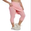 HOKOYI Modest Skirt with Leggings Attached for Women Workout Knee Length Swim Capri Pants with 2 Pockets pk XL Pink view 2