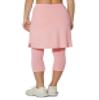 HOKOYI Modest Skirt with Leggings Attached for Women Workout Knee Length Swim Capri Pants with 2 Pockets pk XL Pink view 4