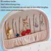ArtsPavilion Travel Size Jewelry Box, Small Portable Seashell-Shaped Jewelry Case, 2 Layer Mini Jewelry Organizer in Leather, Earring Necklace Bracelet Ring Holder Box white view 4