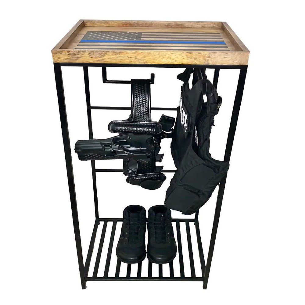Guard The Line Police Gear Rack - Law Enforcement & Tactical Vest Organizer