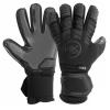 GK Saver Soccer Goalie Gloves Protech Super Black Professional Quality Removable fingersave Goalies Gloves Size 6-11 (Protech Blackout Size 8) view 1