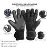GK Saver Soccer Goalie Gloves Protech Super Black Professional Quality Removable fingersave Goalies Gloves Size 6-11 (Protech Blackout Size 8) view 2