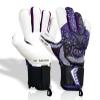 GK Saver Soccer Goalie Gloves Modesty MD04 Hybrid pro Professional Goalie Gloves Size 6 to 11 Removable Savefinger Gloves (MD04 Purple Size 9) view 3