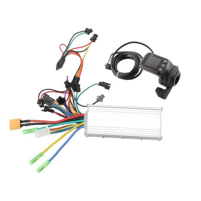 Alomejor Electric Brushless Controller, LCD Display 2 in 1 48/60V 500W Scooter Controller Set for 22.5mm Diameter Handlebar