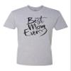 3X-Large Dark Heather Gray Mens Script Best Mom Ever Heart Idea Deluxe Soft T-Shirt view 1